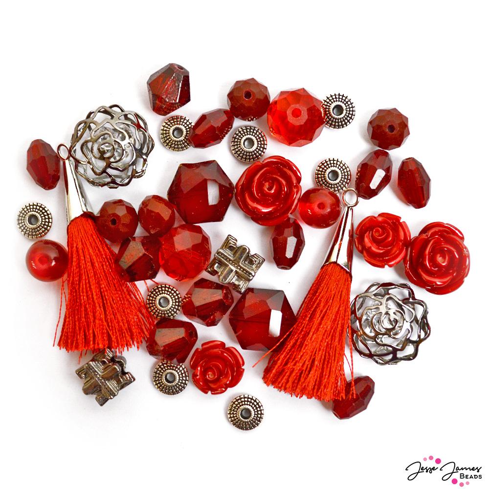 Color Trends Bead Mix in Gunmetal Roses