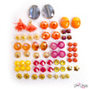 Sunset Goddess Bead mix features faceted glass beads, mini tassels, custom metal bead caps, metal beads, and more.