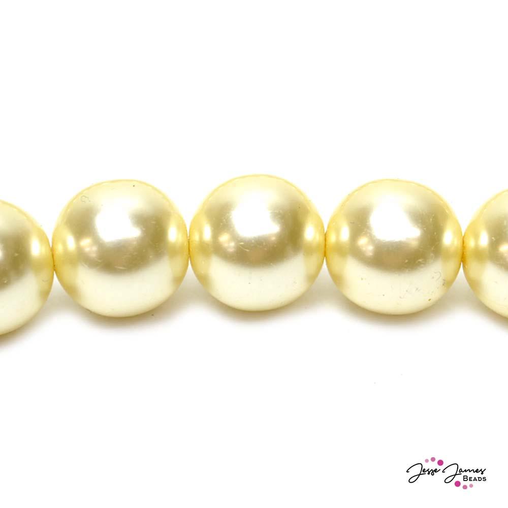 Creme Big Boy 16mm Czech Glass Pearls