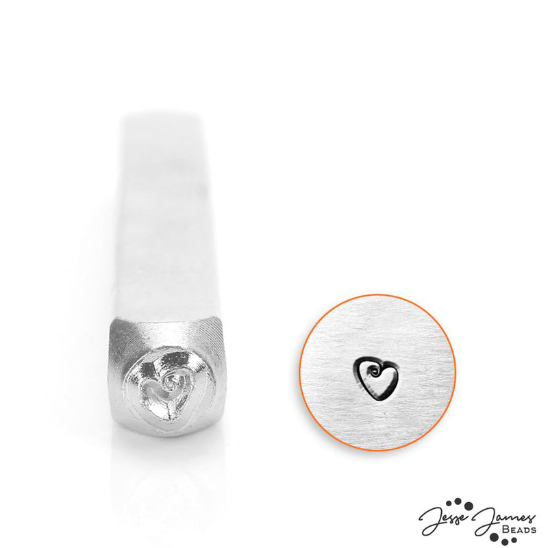 Design Stamp in 3mm Fat Heart