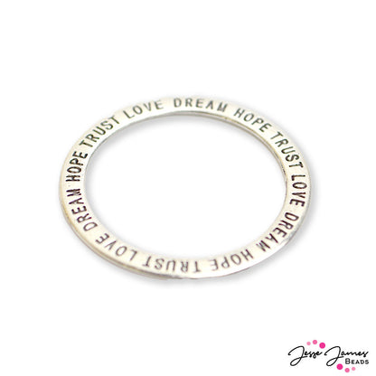 Dream, Hope, Trust, Love Affirmation Oval Pendant