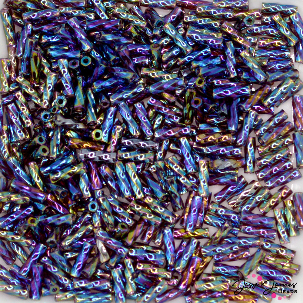 TOHO Twisted Seed Beads in Dark Magic