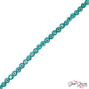 Single Style Glass in Teal Evil Eyes 6mm
