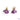 Floral Tassels in Purple