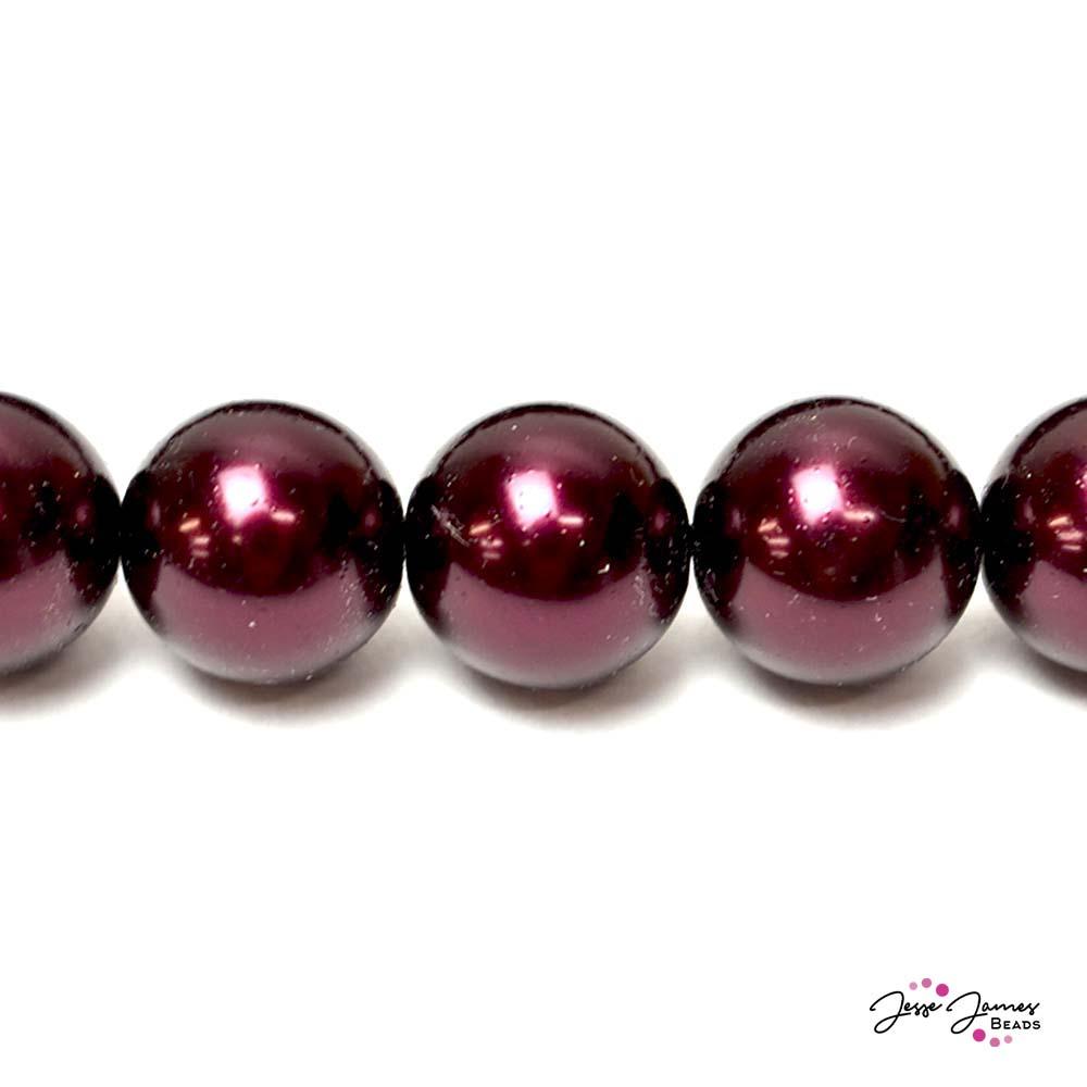 Garnet Big Boy 16mm Czech Glass Pearls