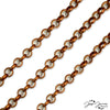 Copper Metal Chain in Gingerbread Village Rolo