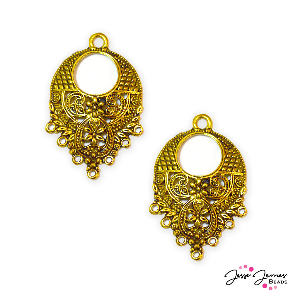 Godess Pendant Pair in Gold From Àine