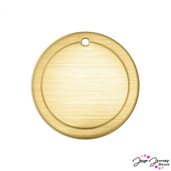 Impress Art Border Circle Set in Brass