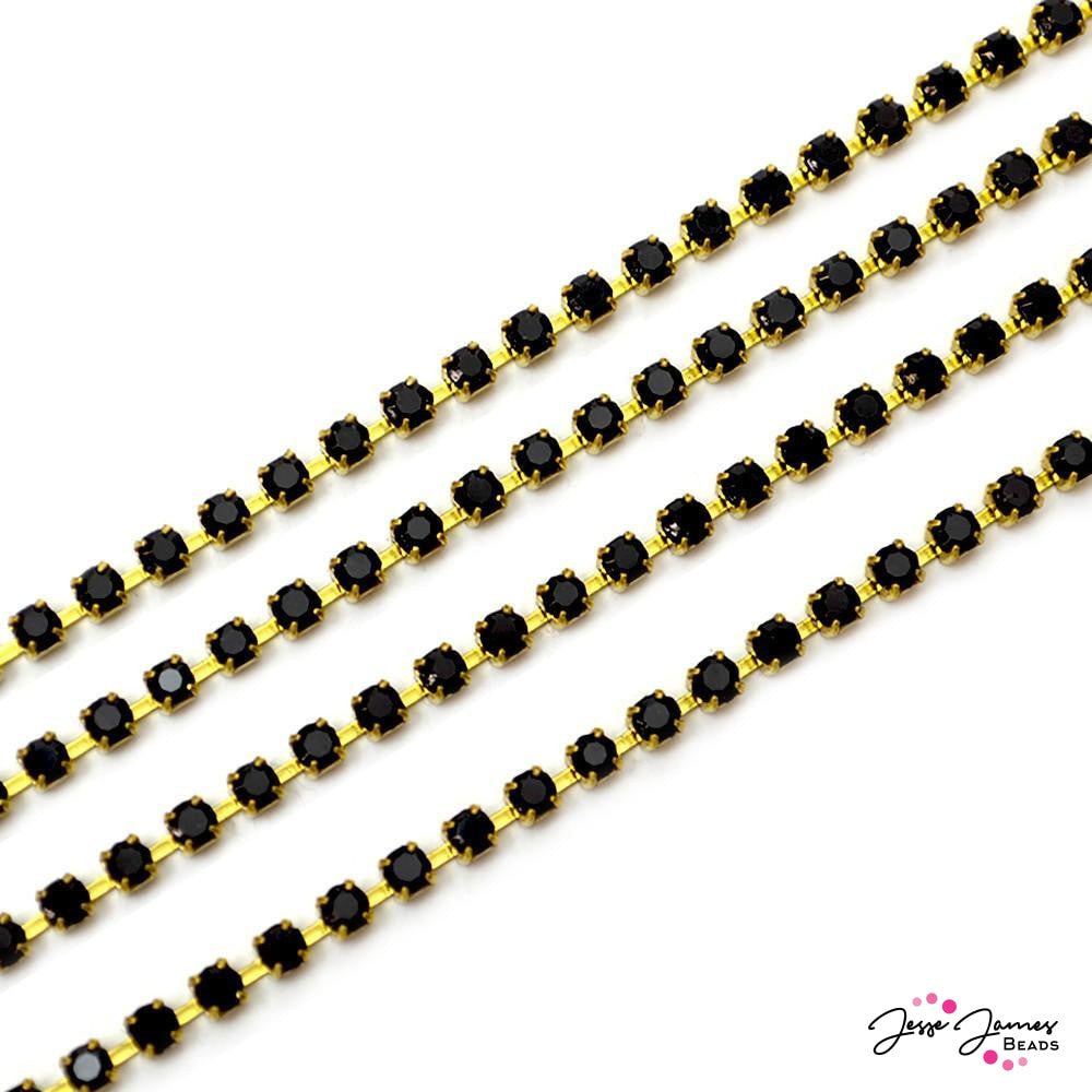 Black Beads and Charms  Black Jewelry Components – Jesse James Beads
