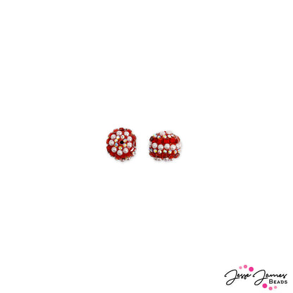 JJB Focal Bead Pair in Santa Baby