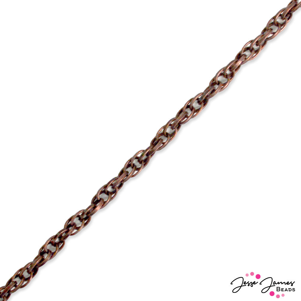 Copper on sale curb chain