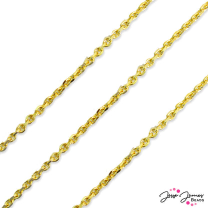 Dainty Rolo Style Chain in Gold