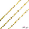 Dainty Paperclip Style Chain in Gold