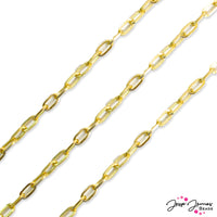 Dainty Paperclip Style Chain in Gold