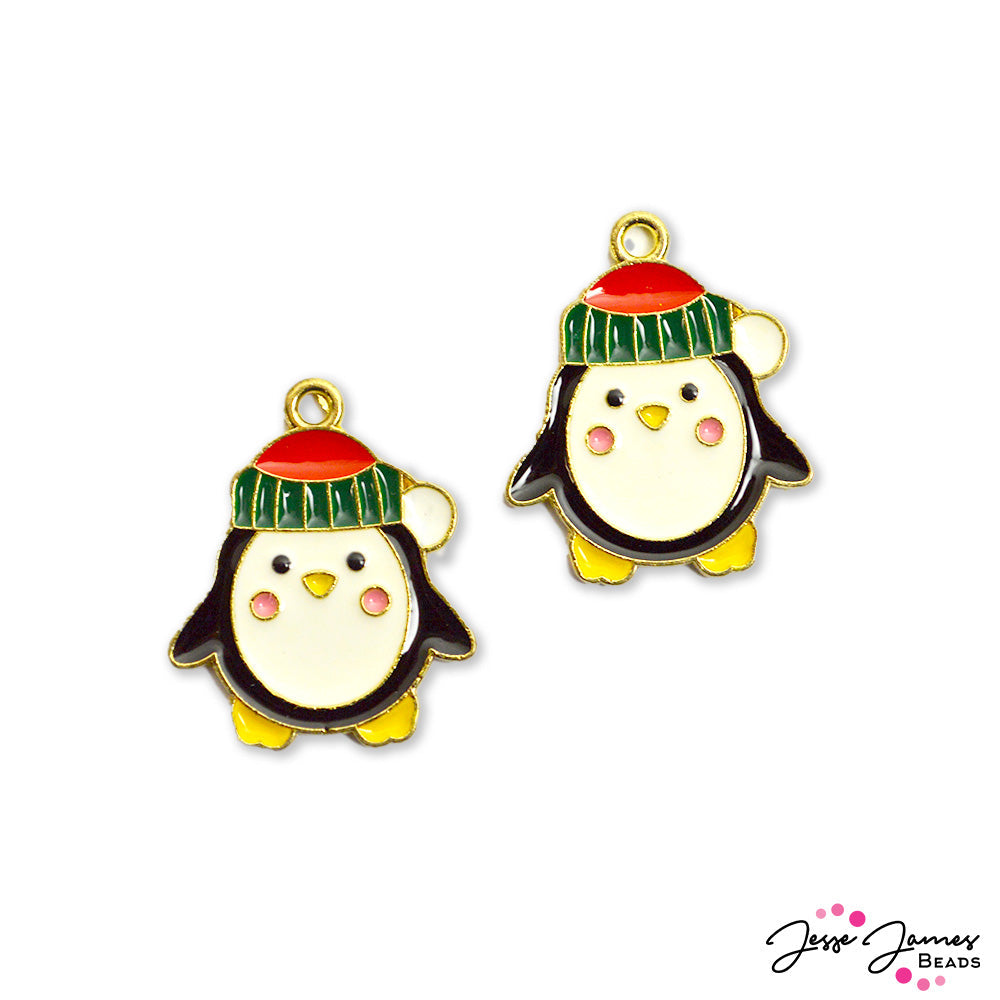 JJB Holiday Charm Pair in Peppy Penguin