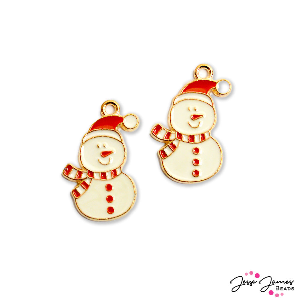 JJB Holiday Charm Pair in Snowmen