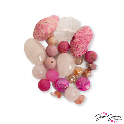 JJB Stone Mystery Bead Bundle in Azalea