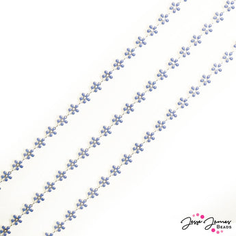 JJB Enamel Flower Chain in Perisian Jewel