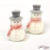 These adorable 3D beads feature a flocked finish, perfect for beading cozy holiday themed jewelry or using to create adorable ornaments for your tree. Each snowman measures 28x17x15mm, Hole: 1.5mm. Sold in pairs.