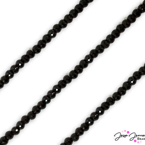 JJB Glass Bead Strand in Black Velvet