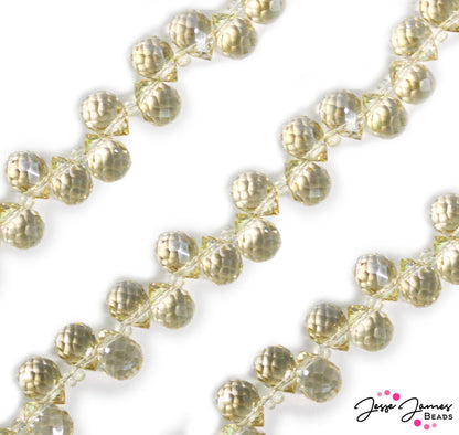 JJB Glass Bead Strand in Popping Champagne