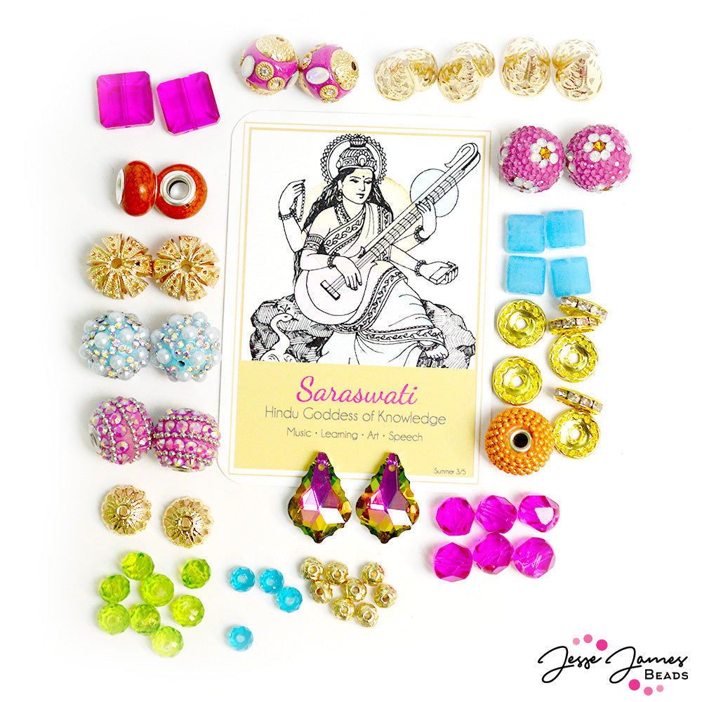 Goddess Inspiration Bead mix in Saraswati