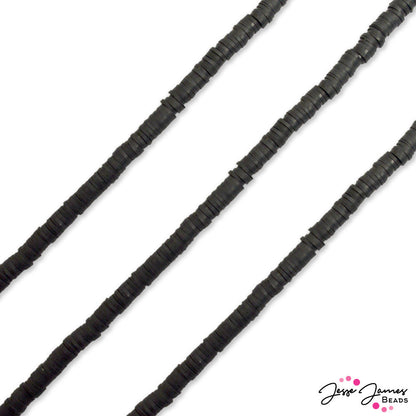 JJB Heishi Bead Strand in Midnight Black
