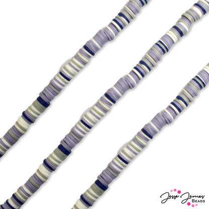 JJB Heishi Bead Strand in Blueberry Haze