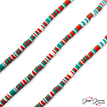 JJB Heishi Bead Strand in Classic Christmas