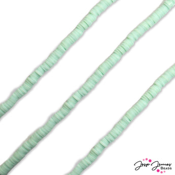 JJB Heish Bead Strand in Fresh Mint