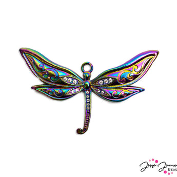 JJB Allures Pendant in Irredescent Dragonfly