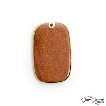 JJB Signature Stone Pendant in Hello Sunshine Goldstone