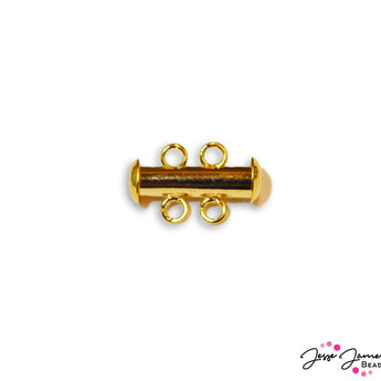 BeadMaster 2-hole side clasp in Gold
