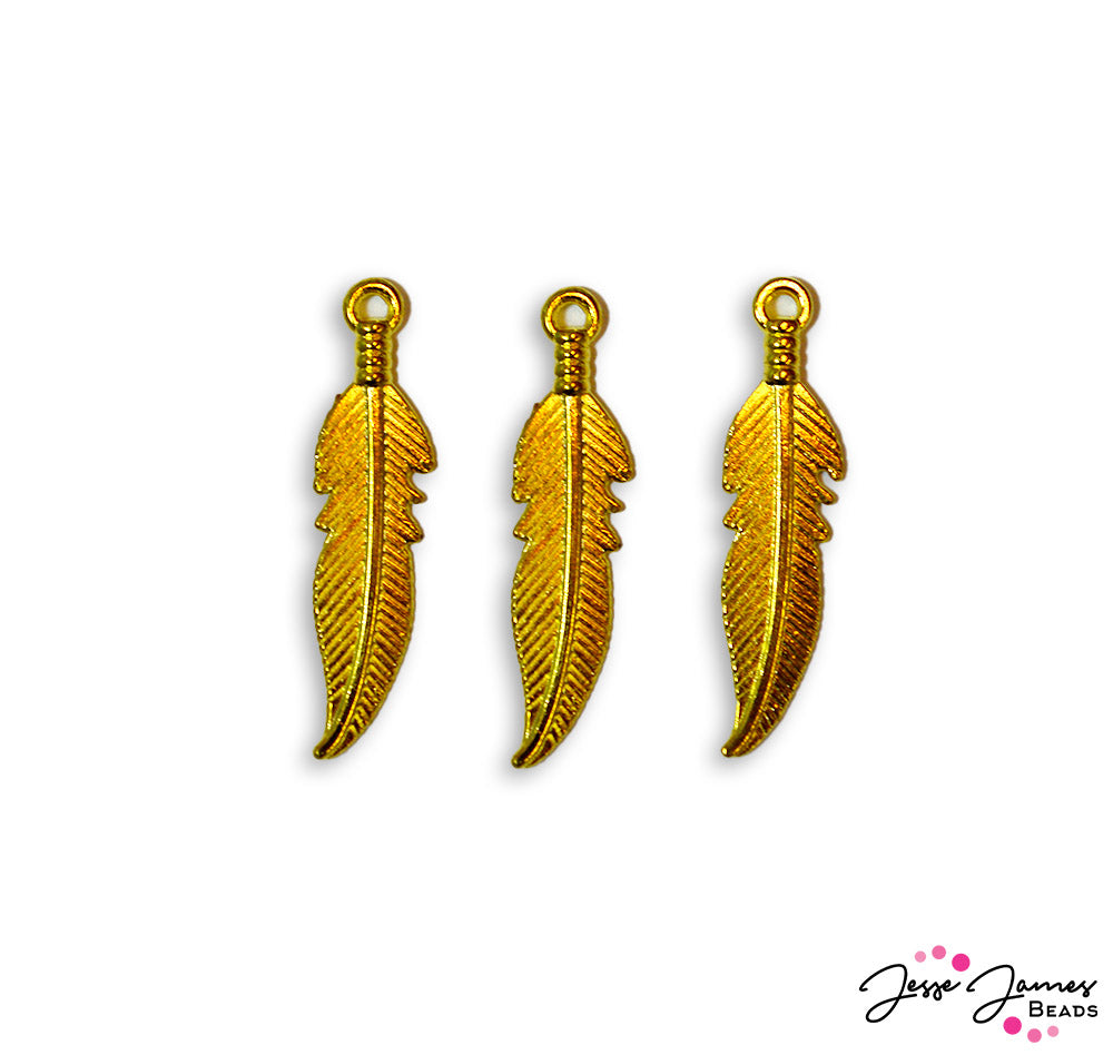 JJB Summer Camp Feather Charm Set