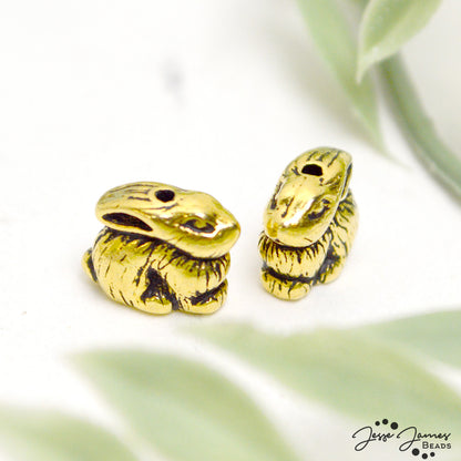 TierraCast Bunny Bead in Gold