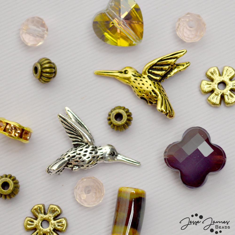 TierraCast Hummingbird Bead in Gold