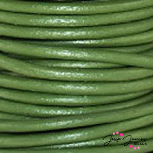 Metallic Juniper 0.5 MM Leather Cord