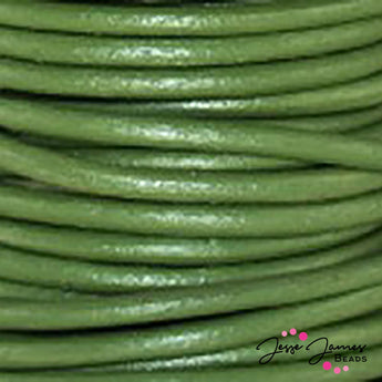 Metallic Juniper 0.5 MM Leather Cord
