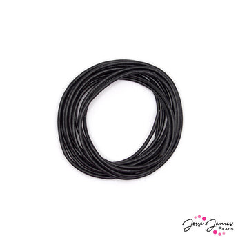 2mm Round LeatherCord USA Black