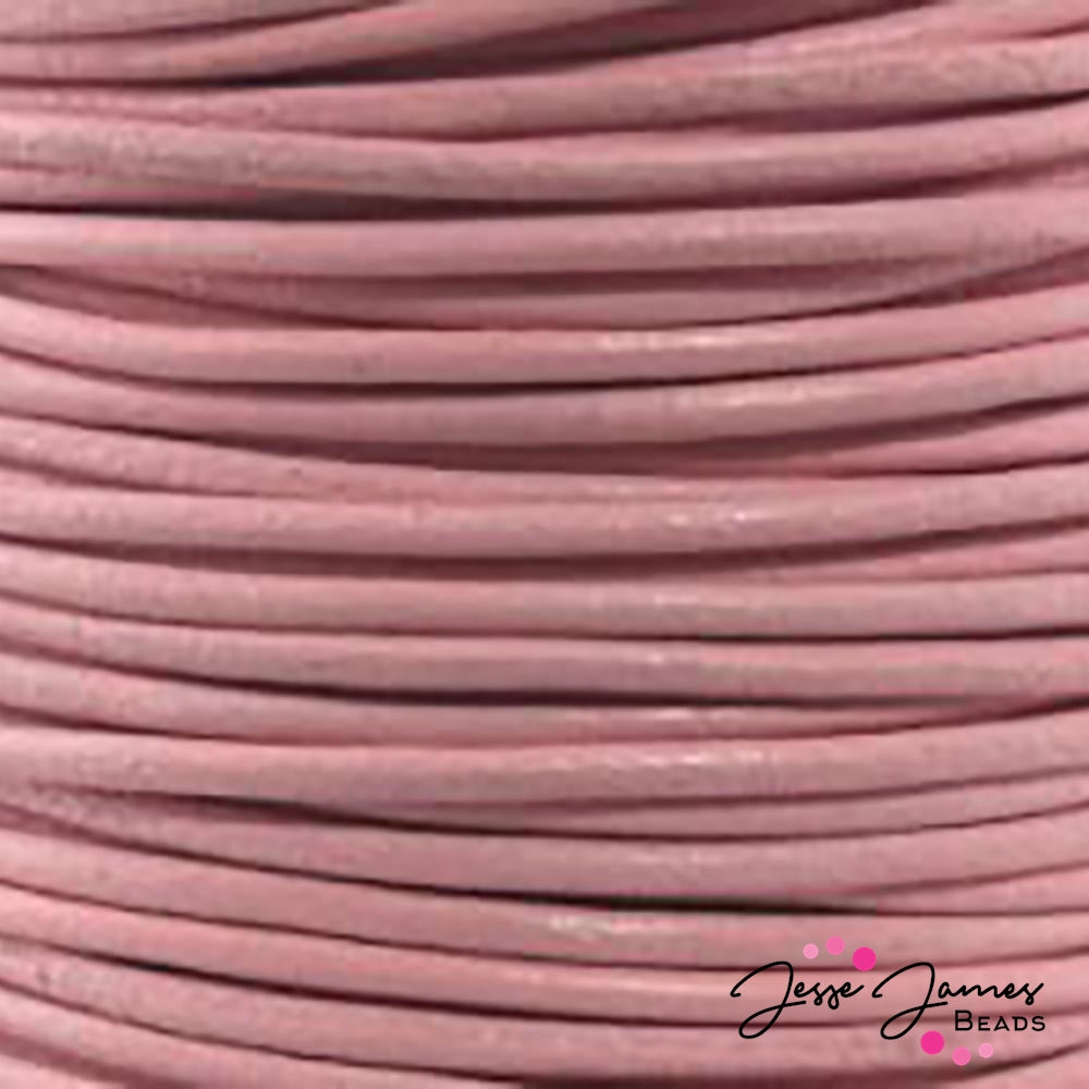 Light Pink 0.5 MM Leather Cord