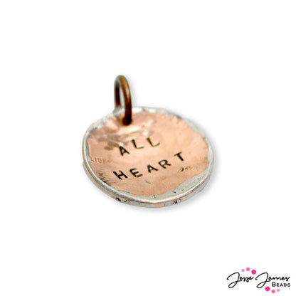 Lucky Penny All Heart Affirmation Charm