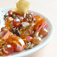 Mini Bead Mix in Orange Bell Pepper - Jesse James Beads