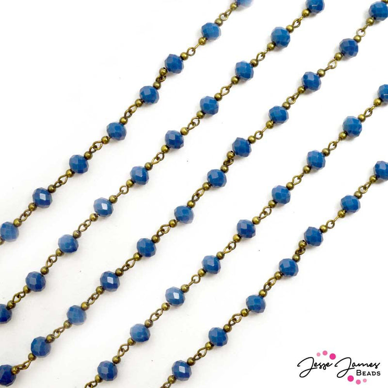 Beaded Chain in Midnight Blue