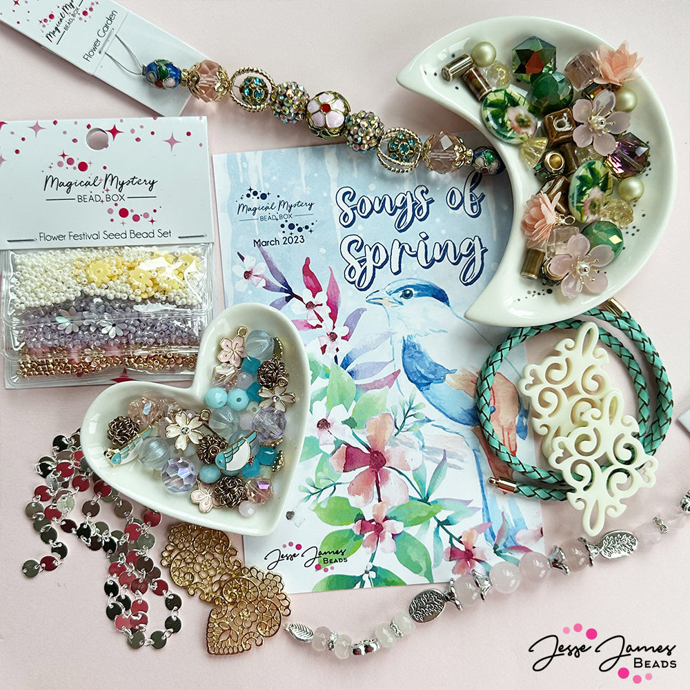 Songs Of Spring - March 2023 Magical Mystery Bead Box – Jesse James Beads