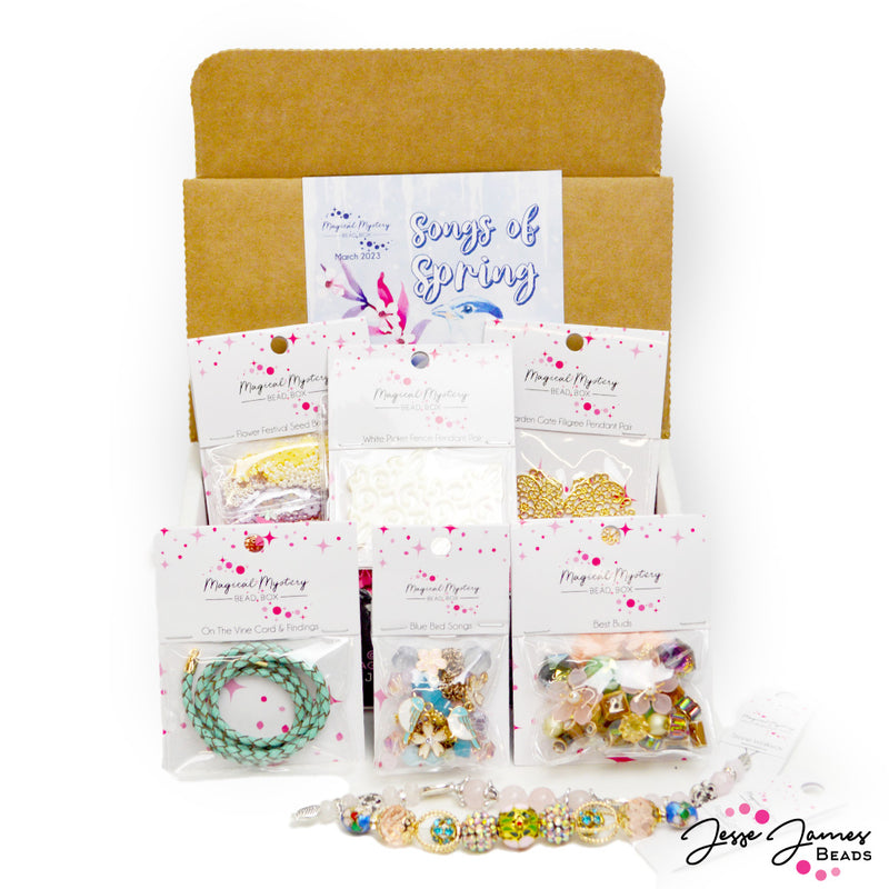 March Monthly Bead Box - Fresh, High Quality Subscription Bead Box