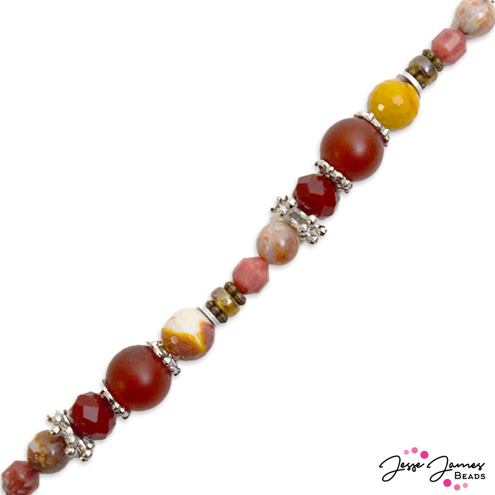 On The Rocks Bead Strand in Bloody Mary