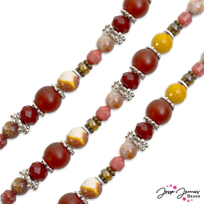 On The Rocks Bead Strand in Bloody Mary