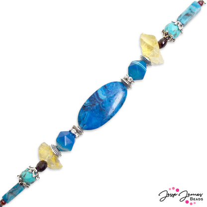 On The Rocks Bead Strand in Blue Hawaiian