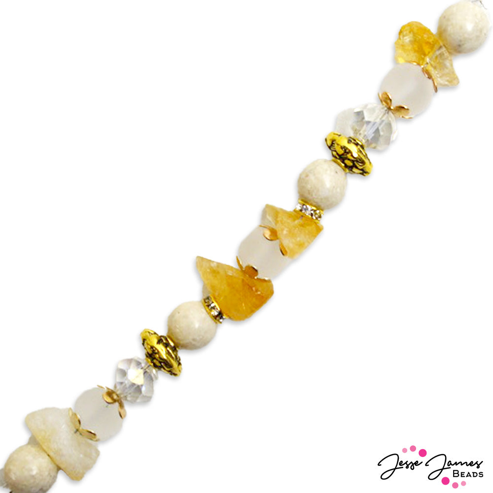 On The Rocks Bead Strand in Pina Colada