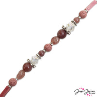 On The Rocks Bead Strand in Rose Sangria